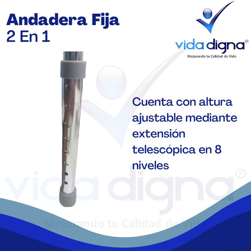 Andadera De Aluminio De Lujo 2 Funciones - Ortopédica Adulto