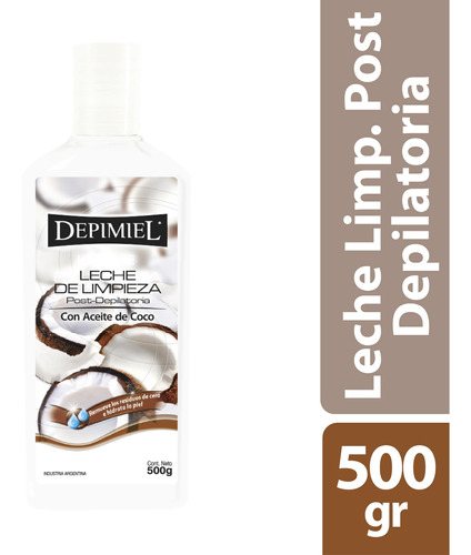 Leche De Limpieza Post Depilatoria Con Aceite De Coco X500 G