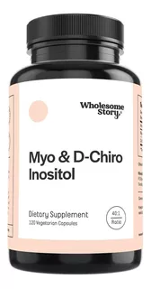 Suplemento en cápsula Wholesome Story Suplemento Alimenticio Myo & D-Chiro Inositol mioinositol en pote de 120g 120 un