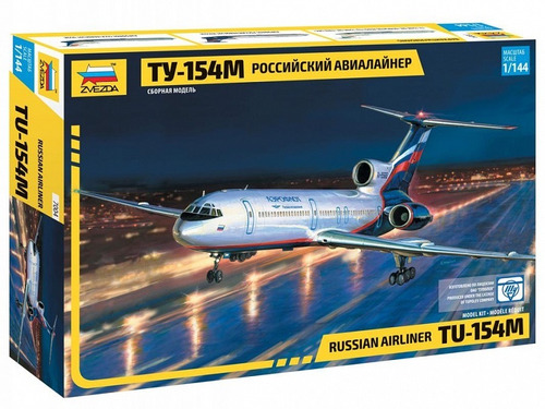 Avion Civil  Tu-154m Escala  1/144 Es Un Armable