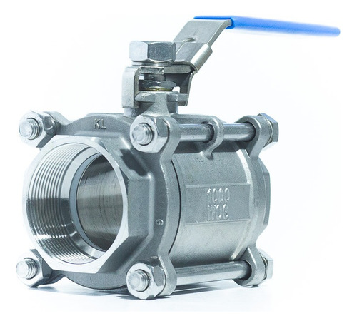 Válvula Esfera Tripartida Aço Inox 316 Rosca Bsp Ø 3/4
