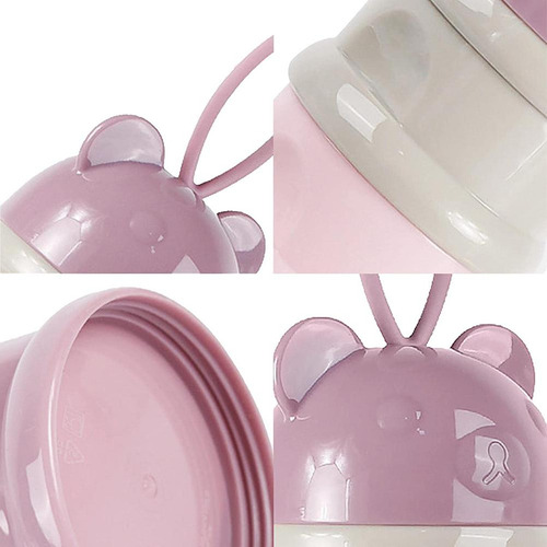 Dispensador De Leche En Polvo Portátil De 4 Capas Para Bebés