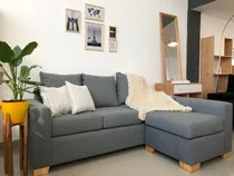 Comprar Sillon Esquinero Living Chenille Sofa 2.00 Mt + Camastro
