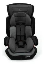 Comprar Cadeira de Bebê Tour Cinza e Preto, Redutores Confortaveis para os menores, Apoio de Cabeça Ajustável, Vira Assento de Elevação na Fase Final, Uso desde 9 até 36 Kg Cosco Kids