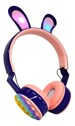 Auriculares Vincha Inalámbricos Orejas Conejo Para Niños