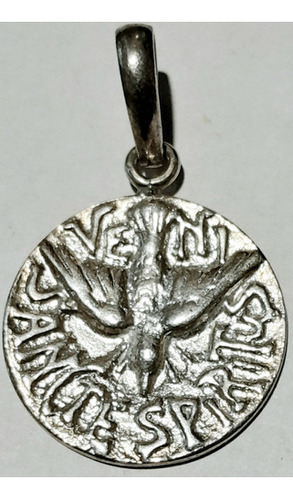 Medalla Plata 11 Gr. Espíritu Santo Santo Spiritus Paloma 