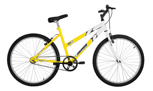 Bicicleta Aro 26 Ultra Bikes Bicolor Feminina Sem Marcha Cor Amarelo