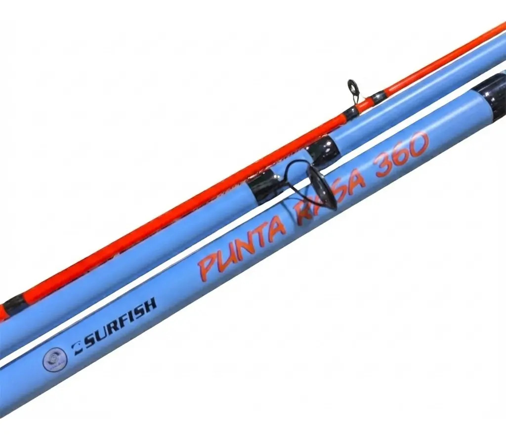 Caña Surfish Punta Rasa 3.60m 2 Tramos Lance 200g Grafito Color Celeste