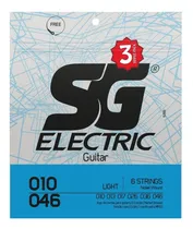 Comprar 3 Encordoamentos Guitarra 010 Sg Jogo De Cordas Niquel Cu002F Nf
