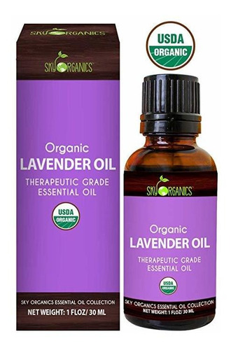 Aceite Esencial De Lavanda Por Sky-organics 100% Aceite De L