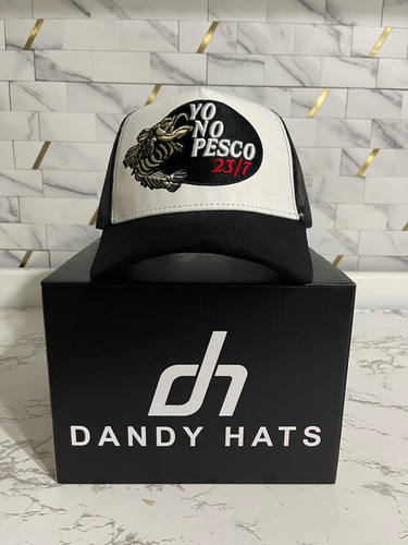 Gorra Yo No Pesco 23/7 Black/withe Oscar Ortiz X Dandy Hats