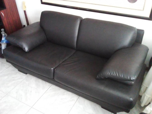 Sofa Negro Dos Puestos