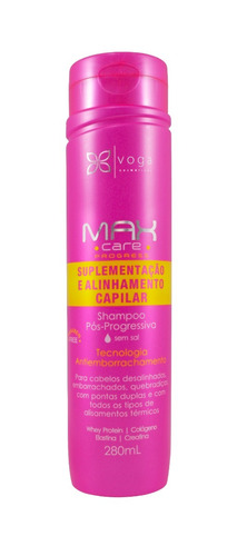 Shampoo Pós Progressiva Voga Max Care Progress 280ml