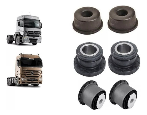 Kit 6 Bucha Coxim Da Cabine Para Mercedes Axor/ Actros