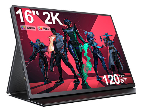 Uperfect 2k 120hz Portable Gaming Monitor, 16  2560x1600