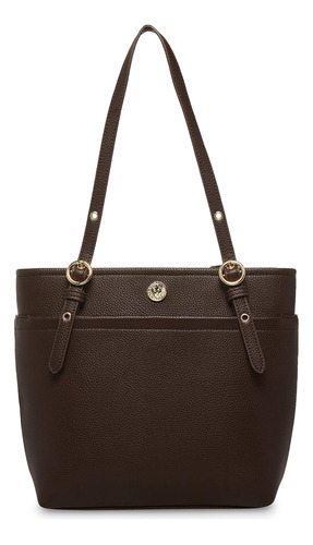 Bolso Tote De Bolsillo Anne Klein, Expresso