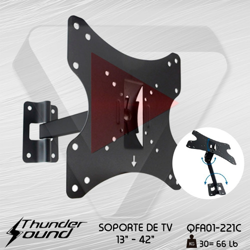 Soporte Para Tv. Giratorio Ts 13  - 42 Lcd/led/oled