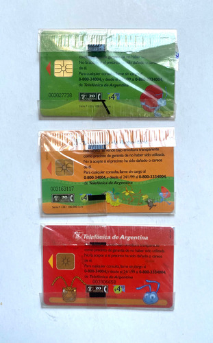 Tarjetas Telefónicas De La Película Bichos Año 1998. Nuevas