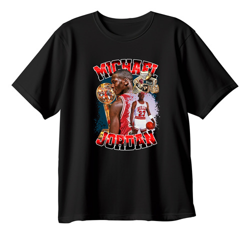 Playera Basket Michael Jordan Grafico Vintage