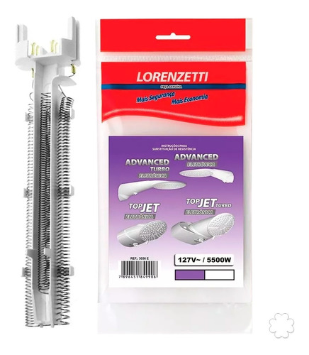 Resistência Lorenzetti 127v 5500w 3056e Advanced / Top Jet