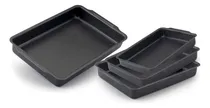 Comprar Cj. Assadeiras Antiaderente Retangular Alta Com Aba N 1 A 4