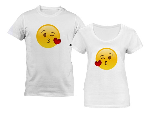 Par De Playeras De Pareja Emoji Beso  14feb-016