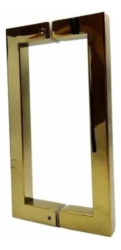 Puxador Inox Dourado Porta Abrir Correr Pivotante Df992 20cm