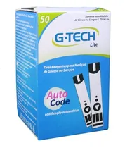 Comprar 50 Fitas Tiras Reagentes G-tech Lite Glicemia