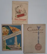 Comprar Cuadernos Antiguos 3 Mini Publicitarios Lote X 3 Ro 288
