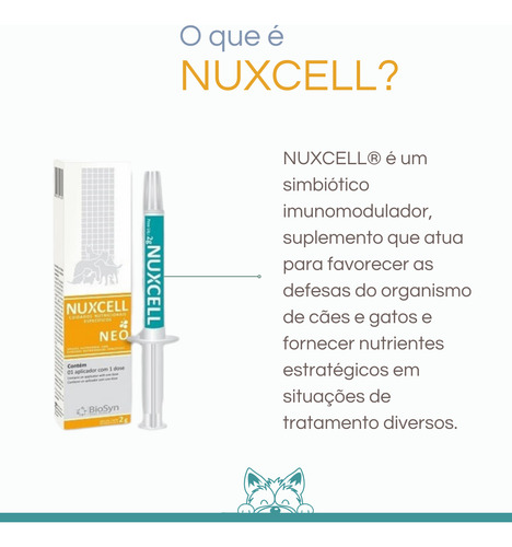 Kit 6 Nuxcell Neo Imunidade Suplemento Filhotes Biosyn 2g