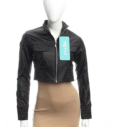 Chaqueta Casaca Cuerina Crop Oferta Con Delivery