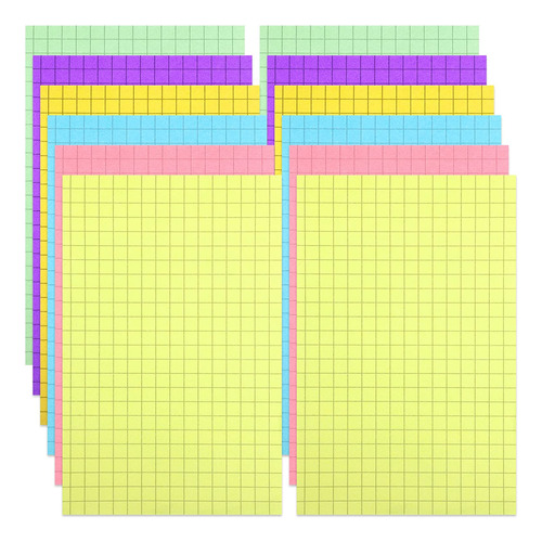 Kajaia Sticky Notes 12 Pads, Squared, 10x15.2cm