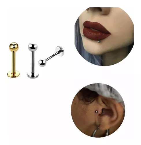 Piercing umbigo com joia em Titânio de bolinha