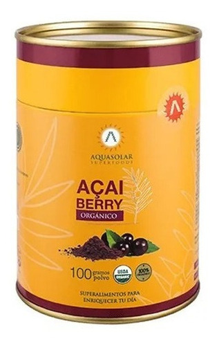 Acai Berry Aq Certificado 100 Grs Polvo Orgánico 