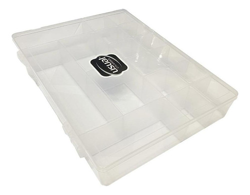 Box C/ 17 Divisórias Caixa Plástica Organizadora Multiuso
