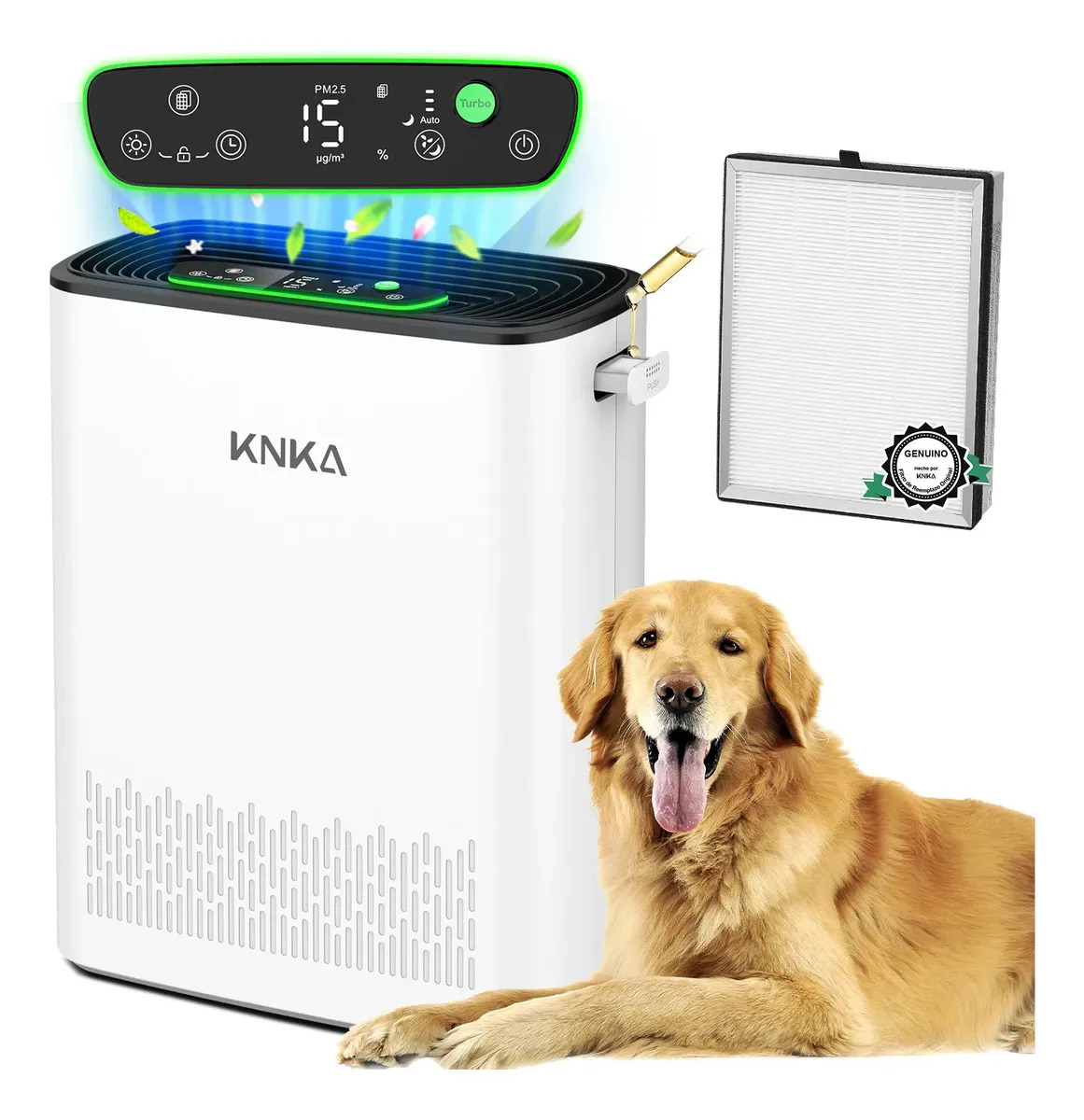 Purificador de Aire KNKA APH3000 con Filtro HEPA H13 Lavable para 260 m²