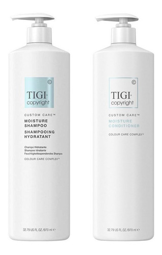 Tigi Copyright Moisture Shampoo + Acondicionador X 970 Ml
