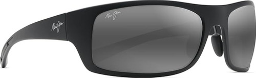 Gafas De Sol Maui Jim Big Wave Polarizadas - Color: Black Matte/neutral Grey