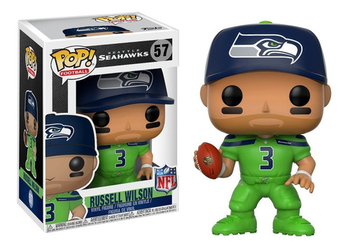 ¡Funko Pop! NFL: Russell Wilson Seattle Seahawks Collor Rush