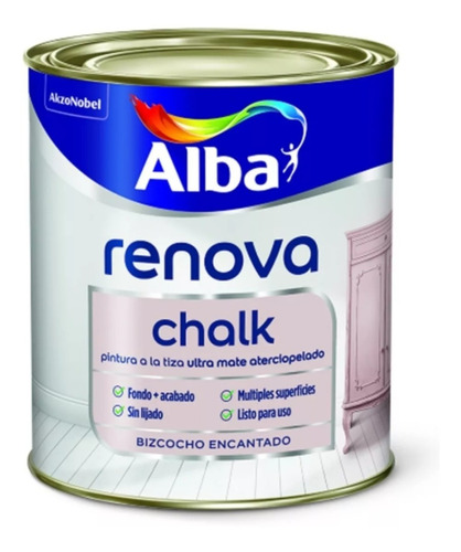 Pintura A La Tiza Alba Renova Chalk X 1 Lt