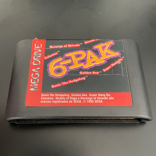 Cartucho 6-pak Tec Toy Original Mega Drive Sega Genesis (Usado)