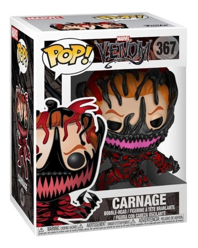 Imagen 1 de 2 de Funko Pop Marvel Venom Carnage #367 Original