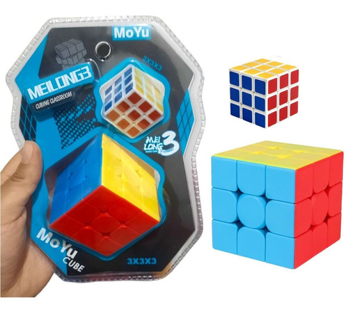 Imagen 1 de 7 de Cubo Magico Rubik 2 Piezas Moyu Alta Velocidad 3x3