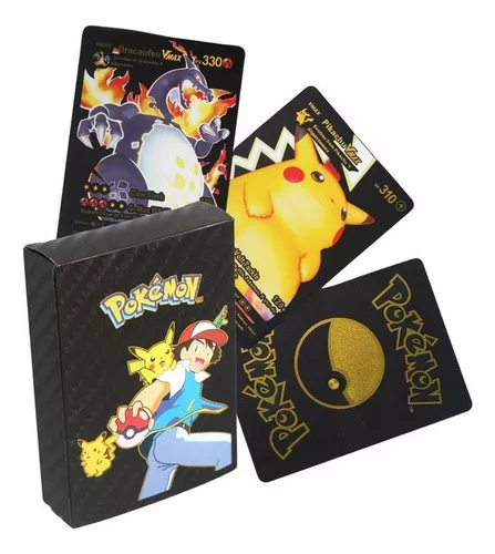 Cartas Pokemon Douradas E Prateadas 31 Peças, Cartas Pretas De