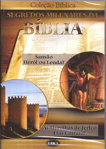 Dvd Segredos Da Biblia - Sansão Herói / Lenda - Mur. Jericó