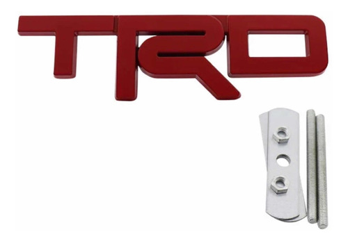 Emblema Parrilla Trd Rojo Toyota Tacoma Tundra Hilux Rav4 Fj