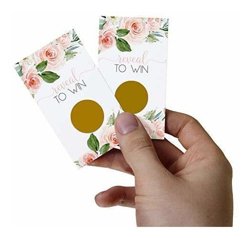 Elegantes Tarjetas Florales Para Rascar (paquete De 30) Boda