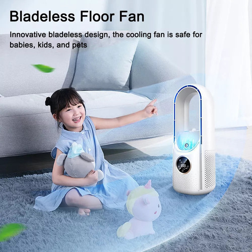 W Ventilador De Piso Ajustable, Refrigeración Portátil Para
