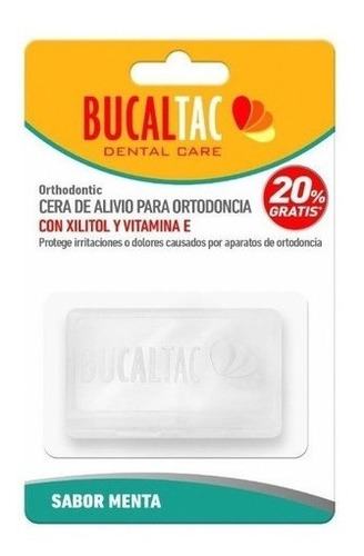 Bucal Tac Cera Para Ortodoncia Sabor Menta 6 Unidades