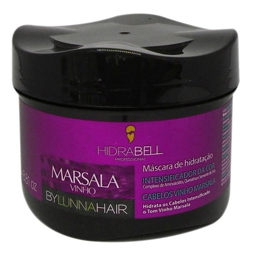 Máscara Hidrabell By Lunna Hair Vinho Marsala 250g